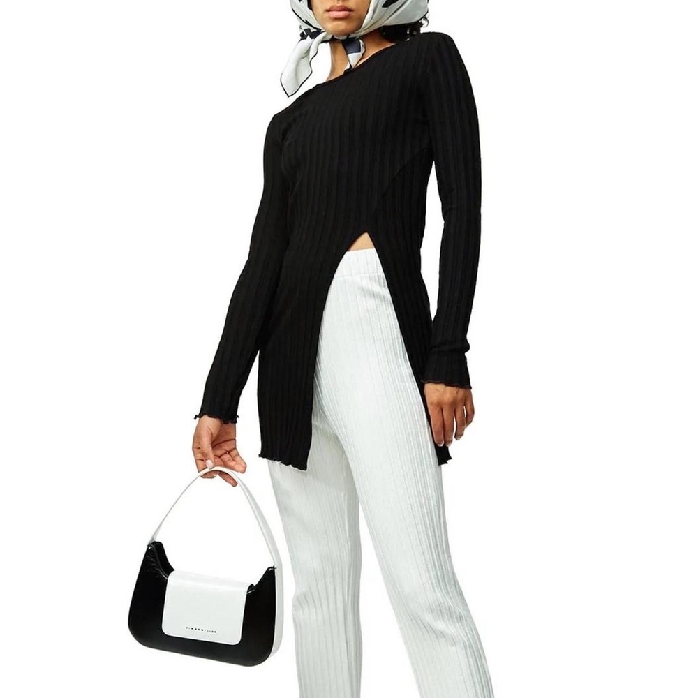 Simon Miller ribbed Orbit top in black, SMALL - brand new with tags